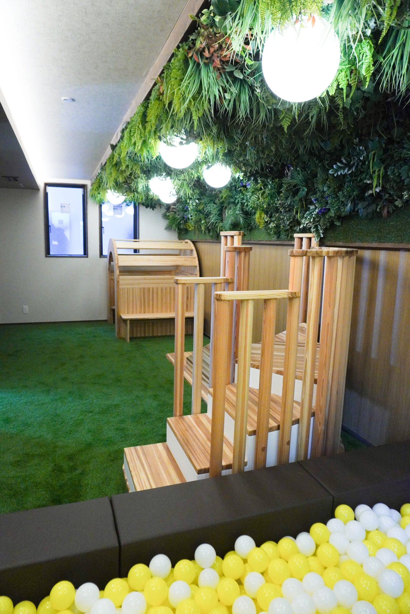 すべり台設置風景2