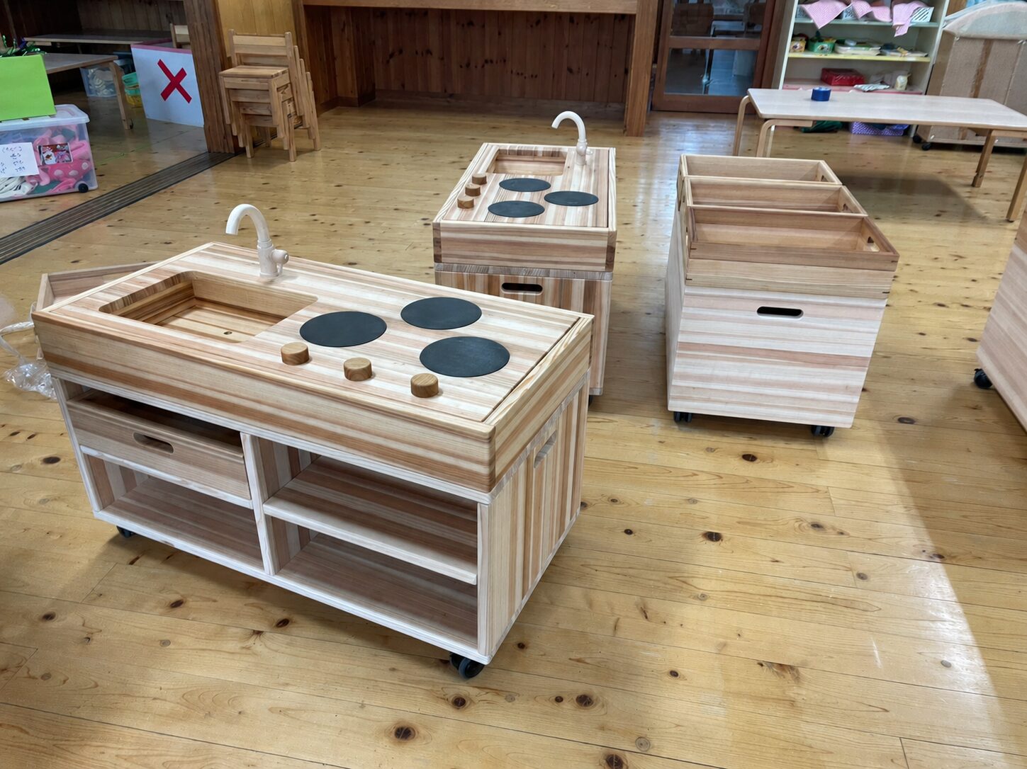 F保育園様に納品したままごとキッチン